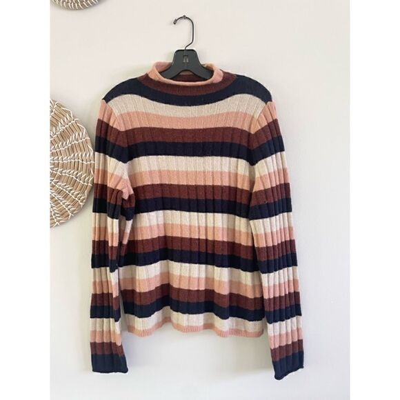 Madewell Striped Evercrest Turtleneck Sweater in Coziest Yarn - Picture 6 of 9